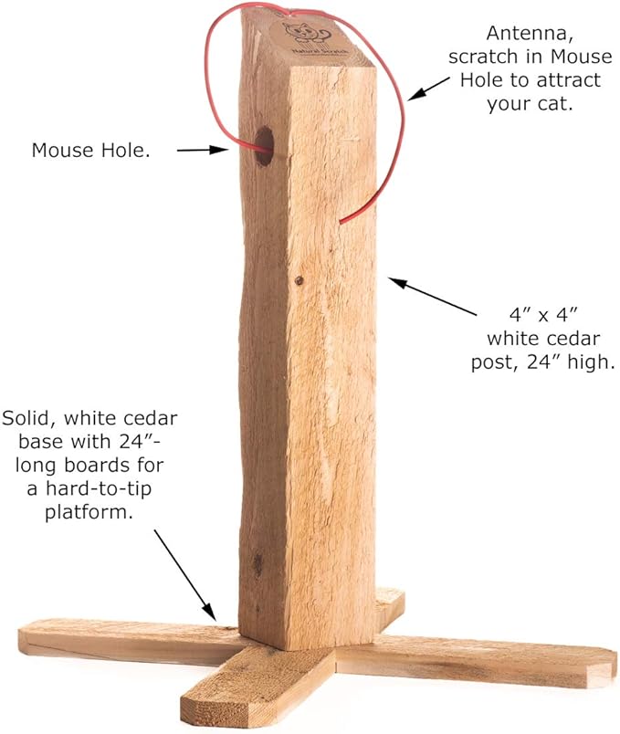 Cat Scratching Post-24 Cedar Post