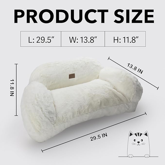 Asou Cat Couch Bed Kitty Couch Bed Cat Sofa for Small Cats Anti-Slip Kitty Couch Bed Cat Bed Pet Couch Bed