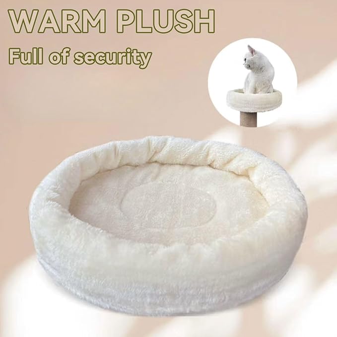 Cat Grabbing Post with Interactive Plush Mouse Toy Comes with a Cozy Private cat Bed Perfect for Kittens and Small to Medium Cats.