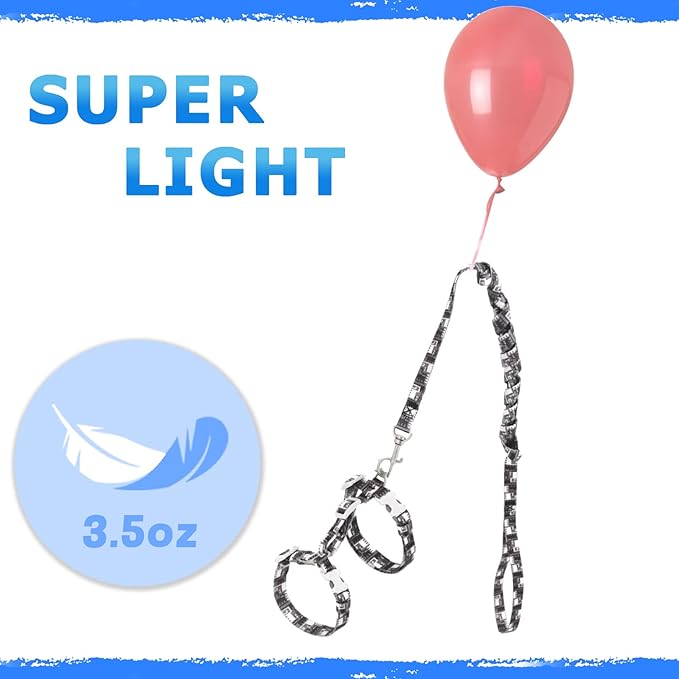 Supet Cat Harness and Leash Escape Proof, Adjustable Cat Leash and Harness Set for Walking, Lightweight Cat Harness for Large Small Kittens