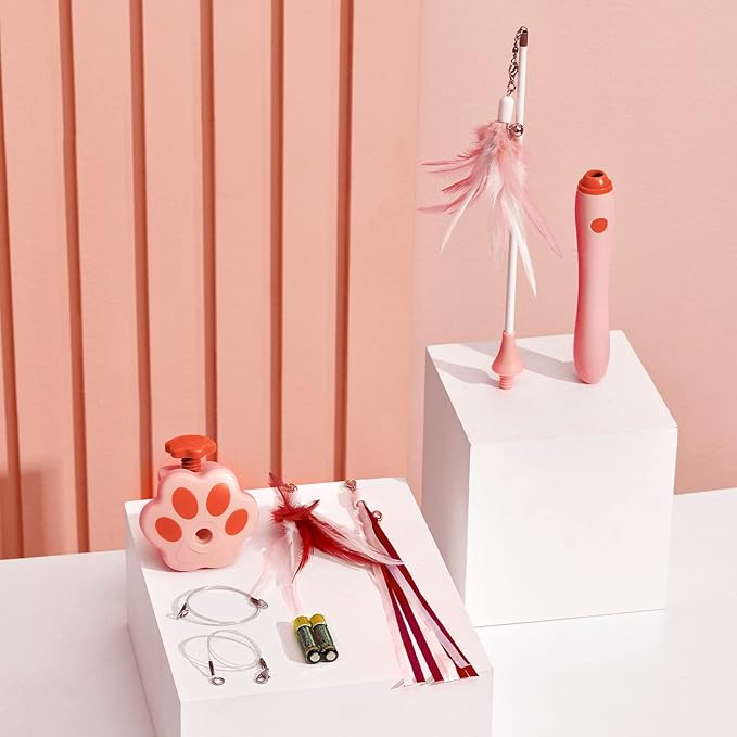 3-in-1 Retractable Cat Wand Toy for Indoor Cats