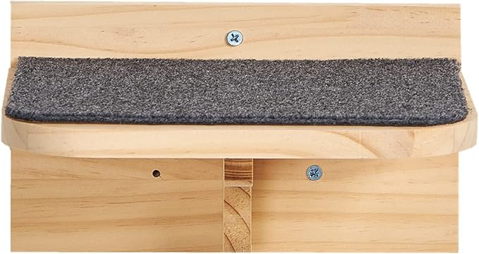 9.8" x 7.1" Solid Wood Wall Mounted Large Cat Step, Cat Wall Furniture, Cat Wall Shelves, Wall Stairs, Wall Perch