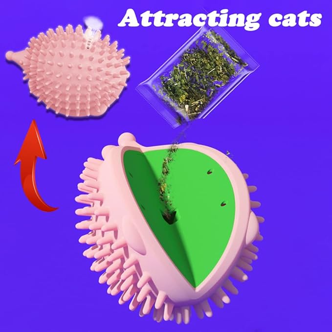 4.5in Cat Self Groomer Wall Mount, Corner Face Scratcher and Massage Comb for Cats and Dogs (3Pcs)