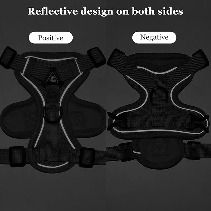 shudyear Summer cat Chest Harness and Leash, Anti-Escape Adjustable Soft mesh cat Leash and Chest Harness Set for All Types of Cats cat Vests (L)