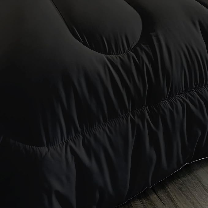 AILONEN Skull Comforter Set for Teen Boys, Skull Pattern Printed Bedding Sets,Skeleton Theme Bed in a Bag Quilted Duvet Queen Size,1 Comforter 2 Pillowcases 3 Piece