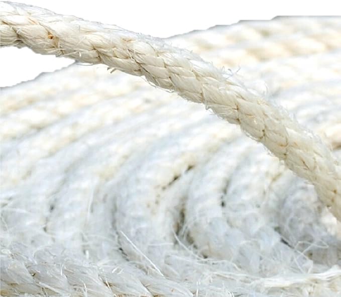 PET SHOW 1/4 inch 6mm Cats Sisal Rope 164 Feet(50M) Cat Scratching Post Replacement Hemp Rope for Repairing Recovering DIY Scratcher Twine String for Kittens Tree Tower Toys