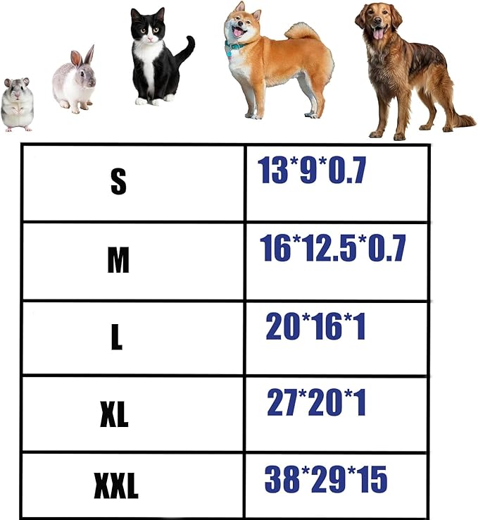 Self Warming Cat Bed, Super Soft Thermal Dog Crate Bed Mat for Sleeping, Washable Anti-Slip Self Heating Pet Kennel Pad for Small Medium Cats Dogs Indoor Outdoor (Color, M)