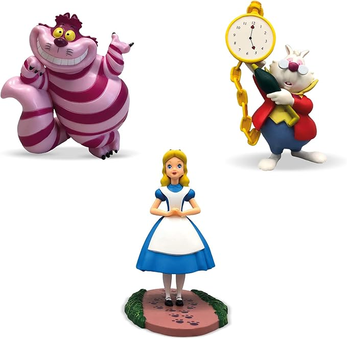 11401 Toy Figure, Walt Disney Alice in Wonderland, Cheshire Cat, Approx. 7.3 cm, Ideal as a Cake Topper, Detailed, PVC-Free, Great Gift for Children’s Imaginative Play