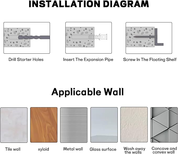 Cat Wall Shelves, Cat Wall Furniture, Cat Wall Mounted with 1 Cat House, 1 Cat Hammock, 2 Ladder, 4 Cat Perchs, 1 Cat Scratching Post for Cat Sleeping Playing Climbing
