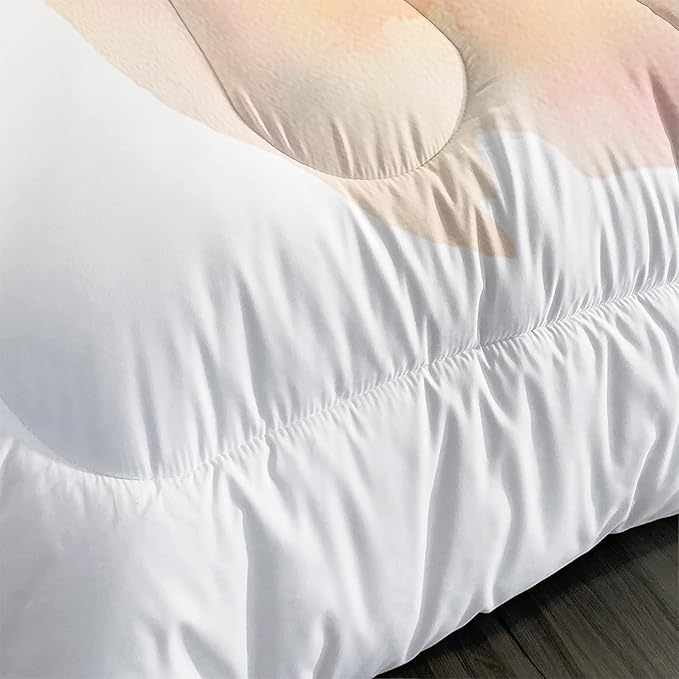 AILONEN Fox Comforter Set Queen Size, Cute Fox Quilt for Teen Girls Kids, Animal Pattern Printed Superior Kids Bedding Set, Microfiber Fabric, 3 Piece Set: 1 Comforter and 2 Pillowcases