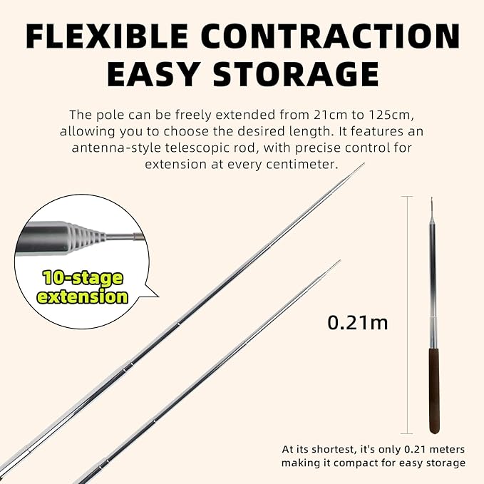 ALL FOR PAWS Cat Real Feather Toy Kitten Cat Wand Toy Kitten Teaser Toys Telescopic Wand Kitty Cat Enrichment Toy for Indoor Cats