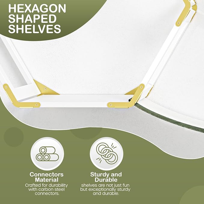 Cat Wall Furniture Set, Wall Mounted Cat Climbing Floating Shelf with Cat Entry Stairs and Hammock, White Perch Hexagons Shelves For Climber Cats, Cat Wall Tree With Window Hammock Bridge Bed