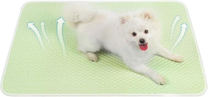 Mora Pets Dog Cooling Mat Breathable Cooling Pad for Dog Cats Washable Pet Cooling Mat for Indoor Outdoor Pets with Non-Slip Bottom 36 x 24 inch Medium