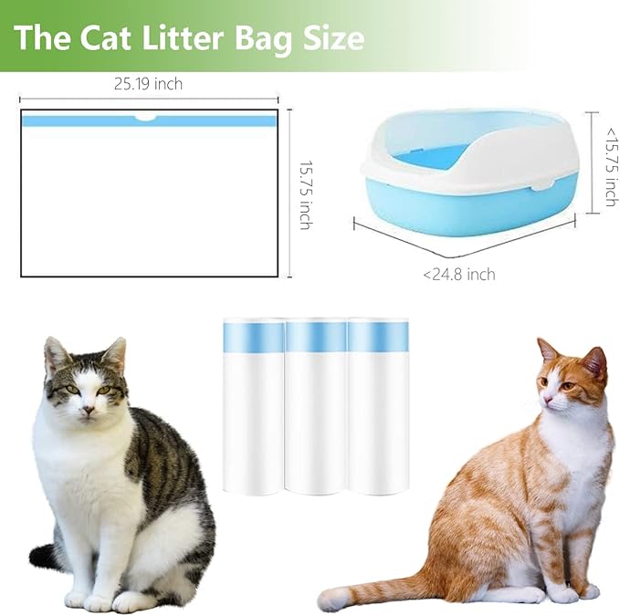 20 Count Small Cat Litter Box Liners