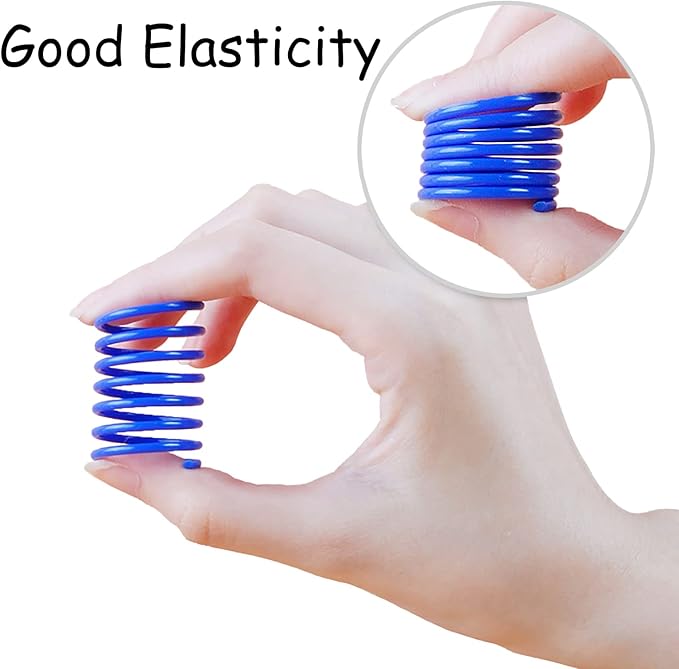 40 Pack Cat Spring Toys, Durable Plastic Coils for Indoor Active - Colorful 1 Inch Spirals Spring Fitness Play for Cat Kitten Pets (multicolor-40Pack)