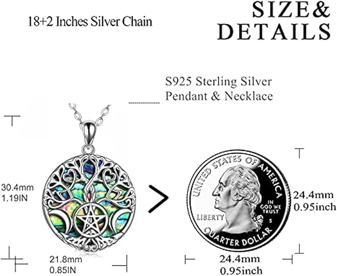 AOBOCO Cat Necklace Sterling Silver Bat Black Cat Quartz Cat Necklace Ghost Pumpkin Pentagram Witch Pendant Necklace Halloween Gifts for Women