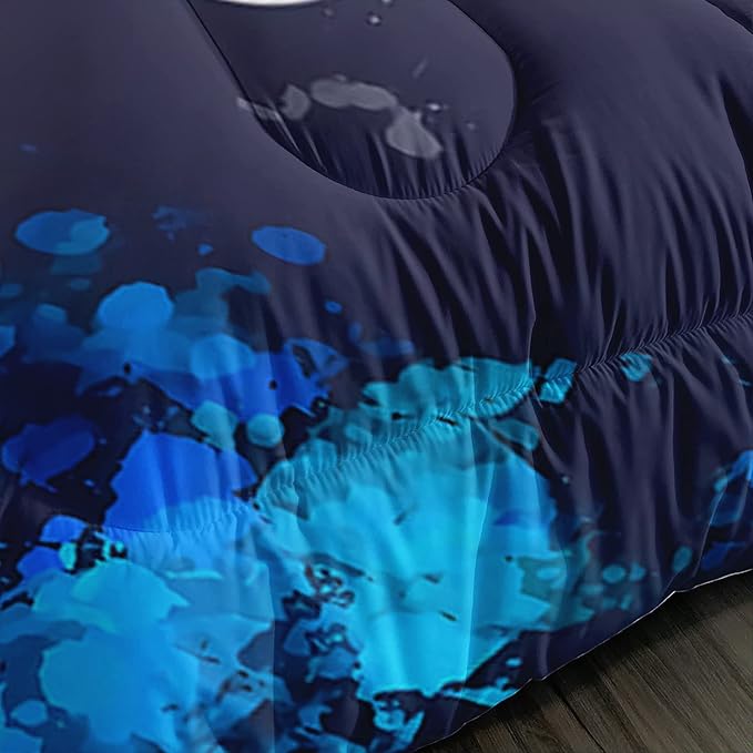 AILONEN Gamer Comforter Sets for Teen Boys, Gaming Bedding Sets Full Set,Video Game Bedspread,Game Duvet,Gamepad Bed Set,Controller Quilt Set,3 Piece 1 Comforter and 2 Pillowcases, Gamepad65