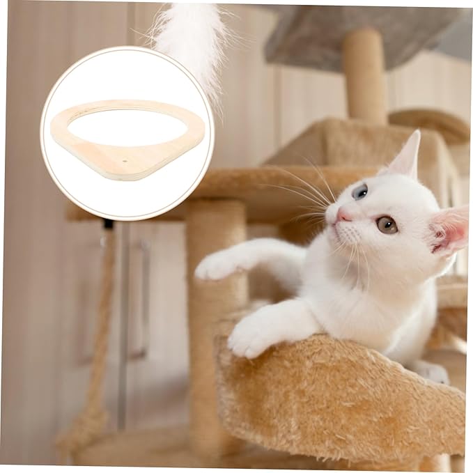 Cat Climbing Pole Accessory Cat Scratcher Post Frame Replaceable Cat Bed Holder Wear-Resistant Cat Perch Frame DIY Cat Shelf for Cats and Kittens
