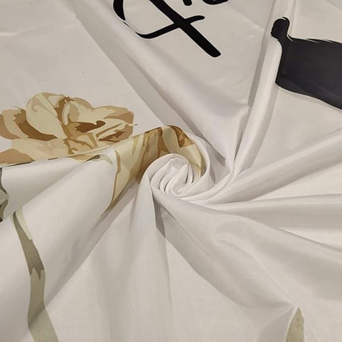 72x96inch Colorful Cartoon Dog and Cat Pawprints Kids' Shower Curtain Cute Animal Lovely Pet Puppy Cat Claw Prints Bath Curtain for Children Baby Bathroom Decor Fabric Polyester with Hooks