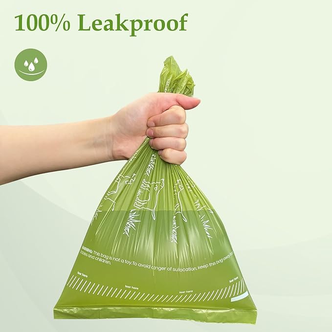 240 Count Unscented 13” x 9” Dog Waste Bags Rolls, Leakproof Strong & Sturdy Bags for Dogs, Doggie Bags Cats Litter Bags,Trash Bags for Doggy Pets