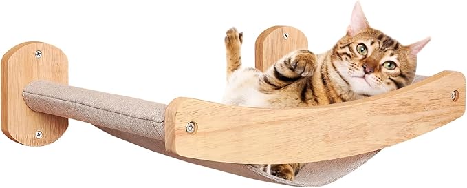 Cat Hammocks Shelf for Wall - Indoor Modern Cat Wall Furniture & Beds, Large Cat Floating Shelves and Perches for Wall, Sturdy Soft Cat Wall Bed for Climbing, Playing, Sleeping, Lounging