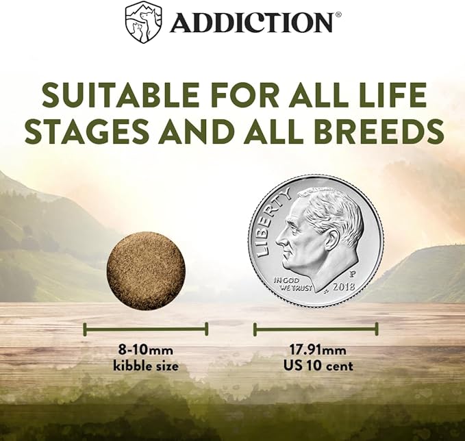 Addiction Wild Islands Highland Meats Dry Cat Food, Grass-Fed Beef & Lamb, High-Protein & Grain-Free Formula for Primal Cat Health - 10lbs