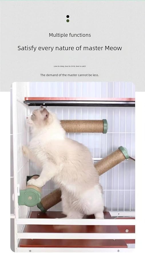 Cat cage cat Climbing Column cat Stairs cat Grab Board Jute cat Grab Column Multi-Layer cat Climbing Frame Climbing cat Toys, yellow