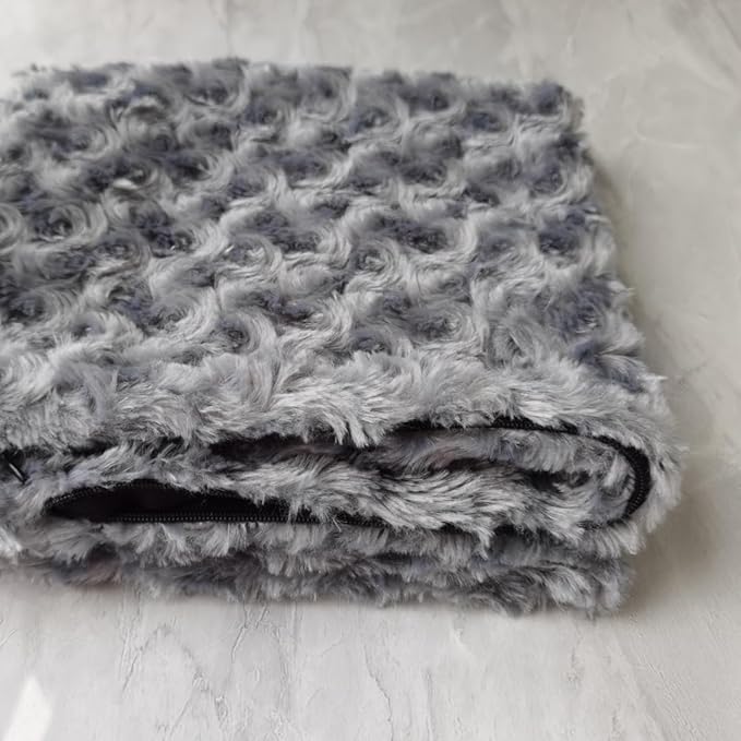 Removable Washable Cover, Polyester Material Pet Heating Pad Cover (18" x 18") with Zipper