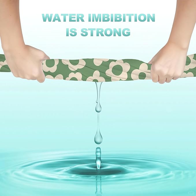 2 Pack Hand Towels for Bath,Vintage Groovy Flowers Decorative Towels Highly Absorbent Soft Towels for Bathroom Beach Kitchen Spa Gym Face Towel 14x28 Inch