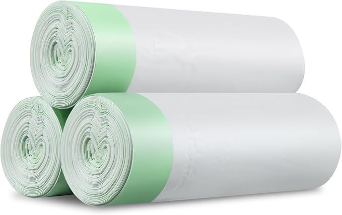 60 Count Self Cleaning Litter Box Bag Liners Compatible with Cleanpethome, Drawstring Heavy Duty Cat Litter Trash Bags Refill Waste Bags for Automatic Cat Litter Box -25" x 11"