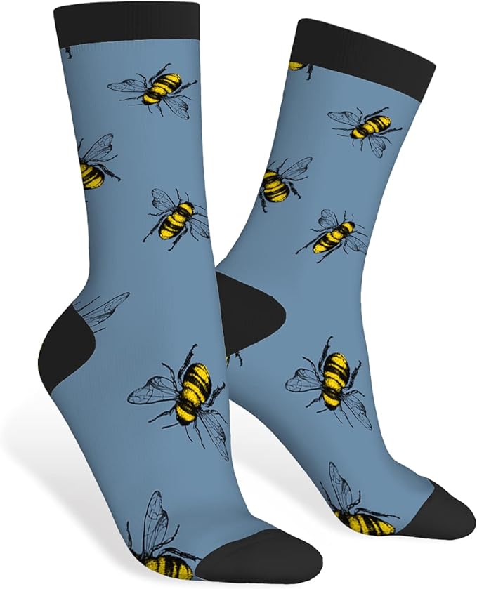 AOYEGO Volleyball Funny Socks Water Polo Balls Iridescent Novelty Casual Crew Socks Contrast Color Design for Women Men Gift