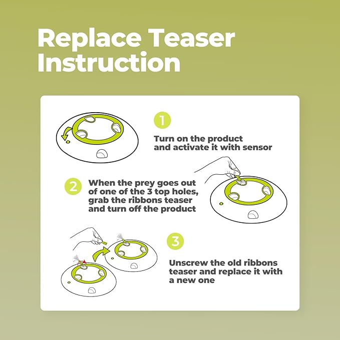 ALL FOR PAWS Whack A Mole Cat Mouse Toy for Cats Interactive Cat Toys Automatic Feather Mice 6 Holes No Touch Sensor Required Cat Entertainment Toys Electric Intelligent Cat Toy