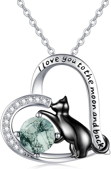 Animal Necklace 925 Sterling Silver Cat/Dog/Fox/Axolotl/Highland Cow Pendant Necklace Cute Animal Jewelry Graduation Gifts for Women