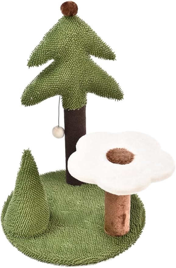 Cat Craft Sisal & Chenille Forest Pine and Flower Cat Scratching Post Set