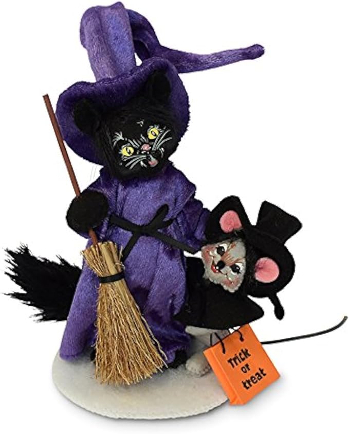 Annalee 6in Witch Cat & Mouse