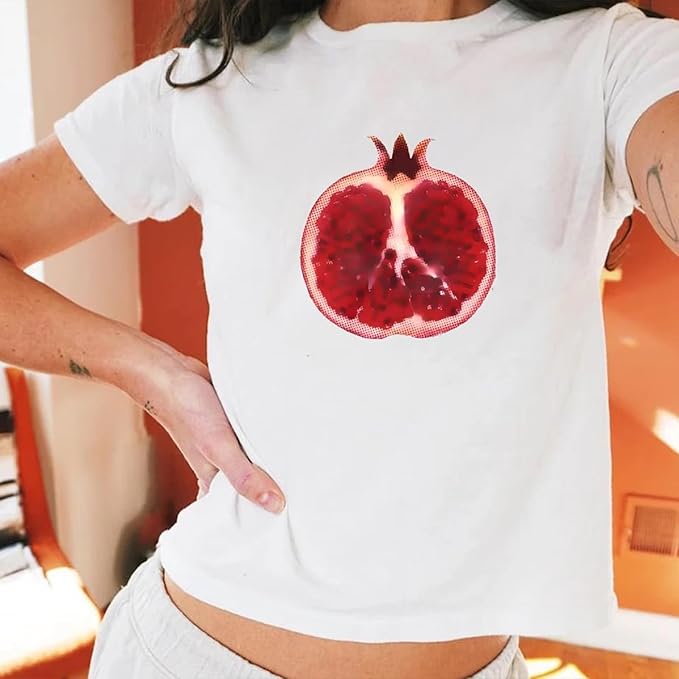 Baby Tees Women Graphic Tops Y2K Grunge Clothes