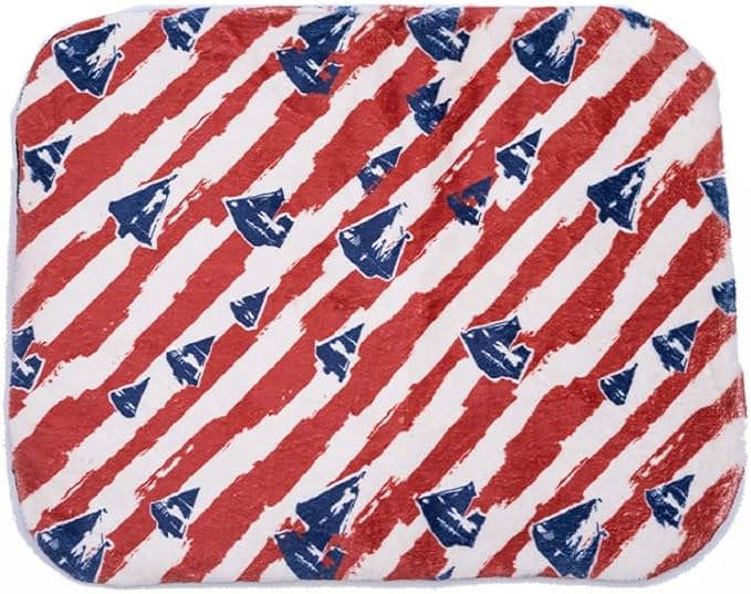 Kitty&doggy Go Self-Warming Mat for Dogs & Indoor Cats Beds & Blankets, Washable & Electricity-Free & Reflects Body Heat - Sailboat, Medium