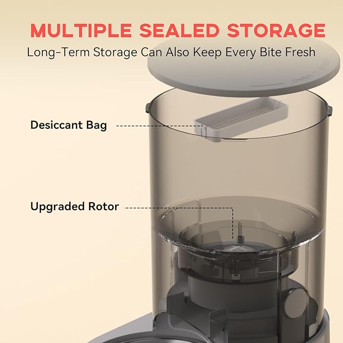 Automatic Cat Feeder, Rechargable 4L Cat Food Dispenser, Timed Pet Feeder with Dry Food Dispenser,Auto Feeder Up to 6 Meals, 6 Portions Per Meal - Grey