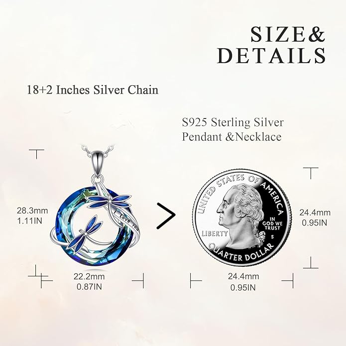 TIGER RIDER Bee Necklace for Women Sterling Silver Cute Animal Axolotl Dragonfly Moth Owl Black Cat Pendant Necklaces Animals Jewelry Birthday Gifts for Women Wife