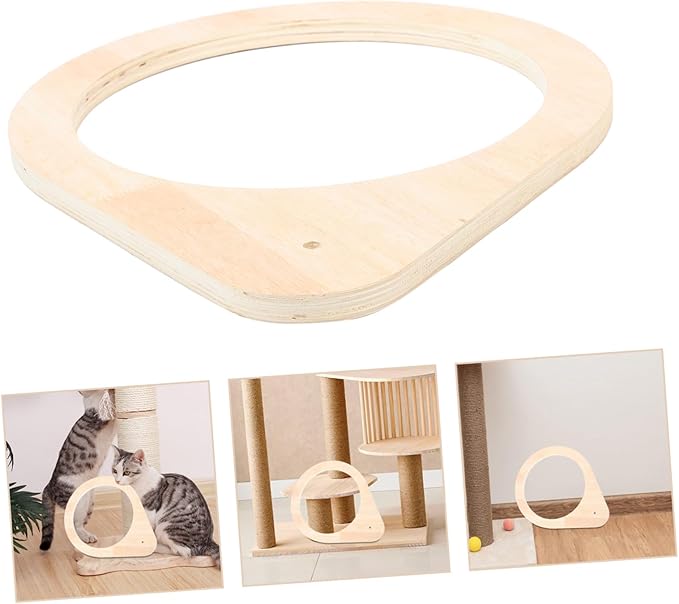 Cat Climbing Pole Accessory Cat Scratcher Post Frame Replaceable Cat Bed Holder Wear-Resistant Cat Perch Frame DIY Cat Shelf for Cats and Kittens