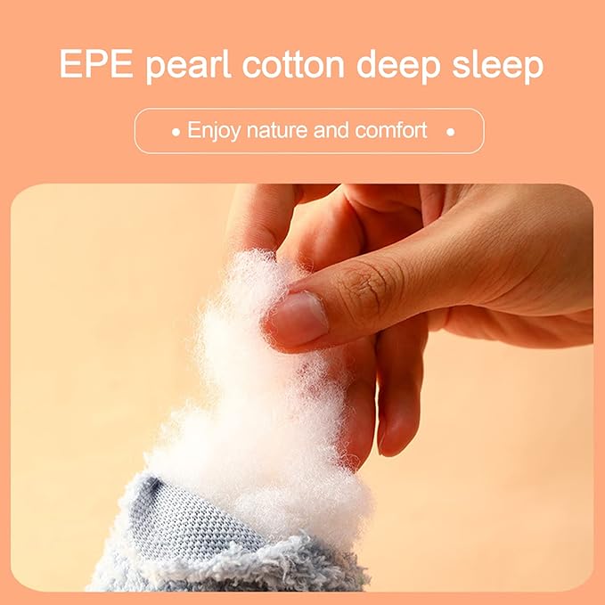 Cat Pillows for Indoor Cats, Soft Fluffy Dog Calming Pillow, Little Dog Pillows, U Shaped Half Donut Cuddler with Cute Embroidery, Washable Neck Protector Pillows for Small Dogs and Cats (blue)