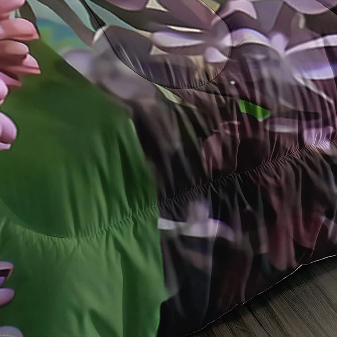 AILONEN Cat Bedding Set for Kids & Teens, 3D Printed Animal Cat Quilted Comforter & Pillowcases, Easy Care, Queen Size