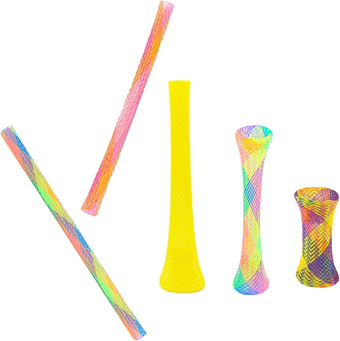 42 Pieces Cat Spring Toys Set, Colorful Cat Spring Toy and Cat Tube Toy Interactive Cat Toy for Indoor Cats, Playful Flexible Cat Plastic Coil Spiral for Kittens to Swat, Bite, Hunt(Random Color)