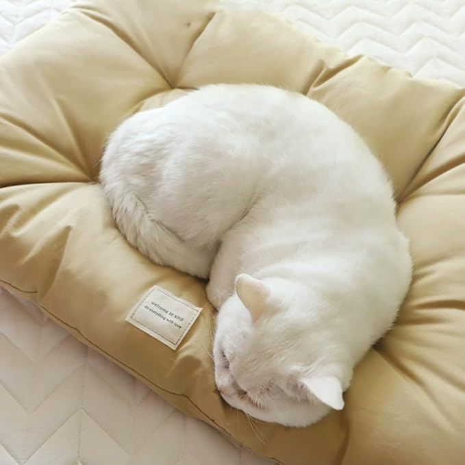 SHENGOCASE 3.15" Thick Soft Cat Kneading Pillow Cushion Bed with Ties for Cat Dog House Perch Shelf, Cushion Pad Padding for Cat Cage Kennel Backpack Carrier