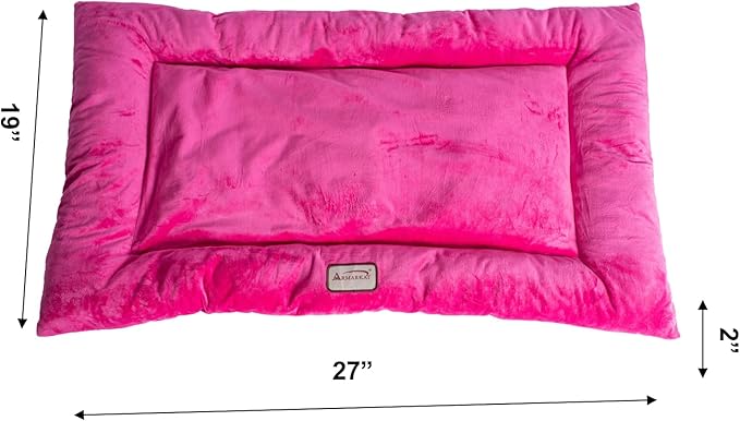 Armarkat Pet Bed Mat 27-Inch by 19-Inch by 2.5-Inch M01-Medium, Pink