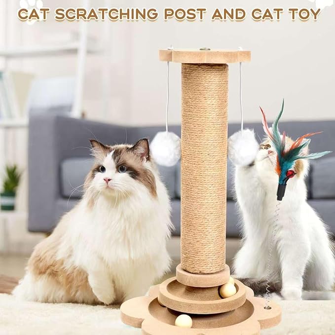 Cat Climbing Tower, Wooden, 40 in Tall, 24 in Wide