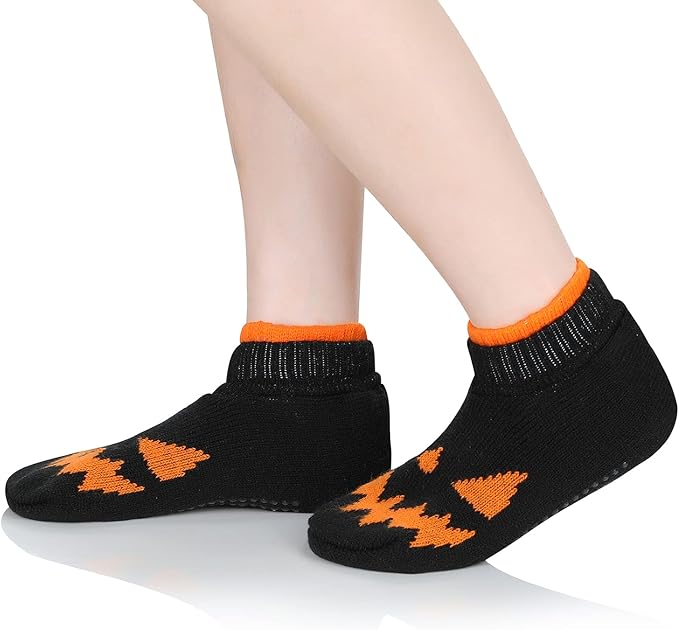 American Trends Fuzzy Socks for Women with Grippers Non Slip Christmas Socks
