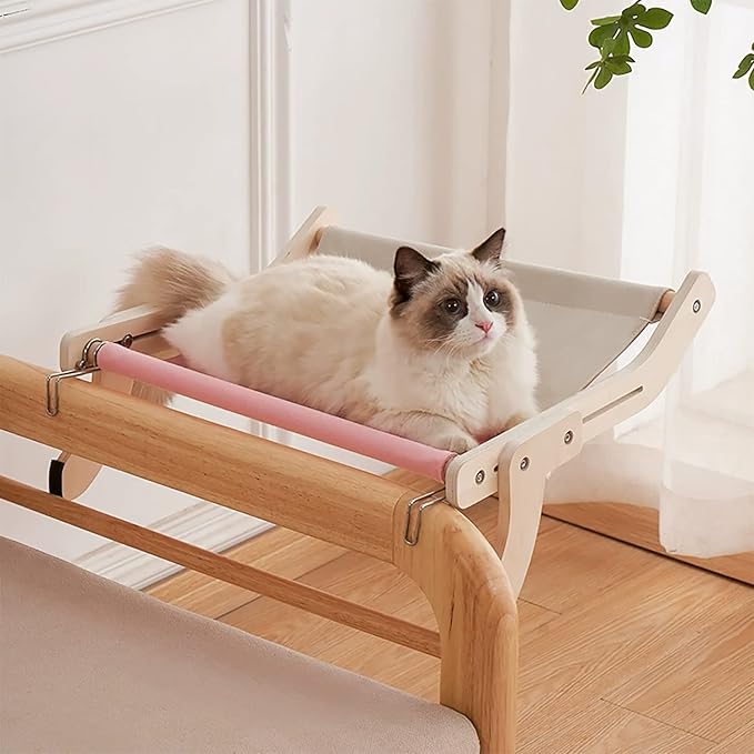 YSG Windowsill,Bedside,Chair Back,Drawer Perch for Cat,Easy to Assemble and Use Cat Bed,Making The Most of Space,Durable and Stable Cat Shelf Bed