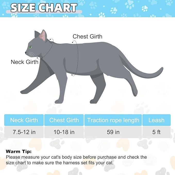 KOOLTAIL Cat Harness and Leash Set Escape Proof with Cat Airtag Holder Collars (3 in 1), Comfortable Lightweight Adjustable Kitten Harness for Small Medium Large Cats Safe Walking & Travel Outdoors