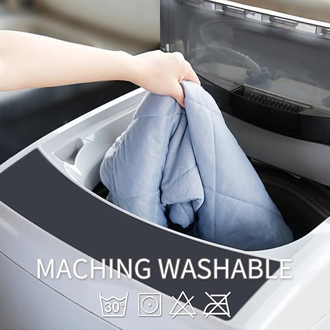 NACOCO Pet Summer Cooling Blanket 31.5" x 43.3" Double-sided availability Mat Dog Throw Puppy Self Cat Pad Bed Cover for Home Outdoor sofa Sleeping Washable Portable Lightweight Small to Large(Grey,S)